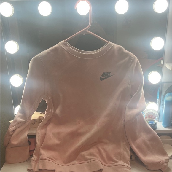 Nike Women's Light Pink Crew Neck Sweater - Picture 1 of 1